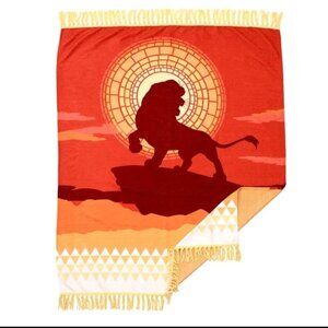 Disney Parks Lion King 30th Anniversary Throw/Manta Blanket 50 X 60 Inch